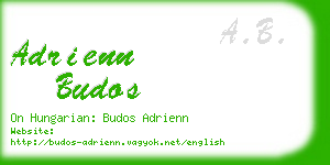 adrienn budos business card